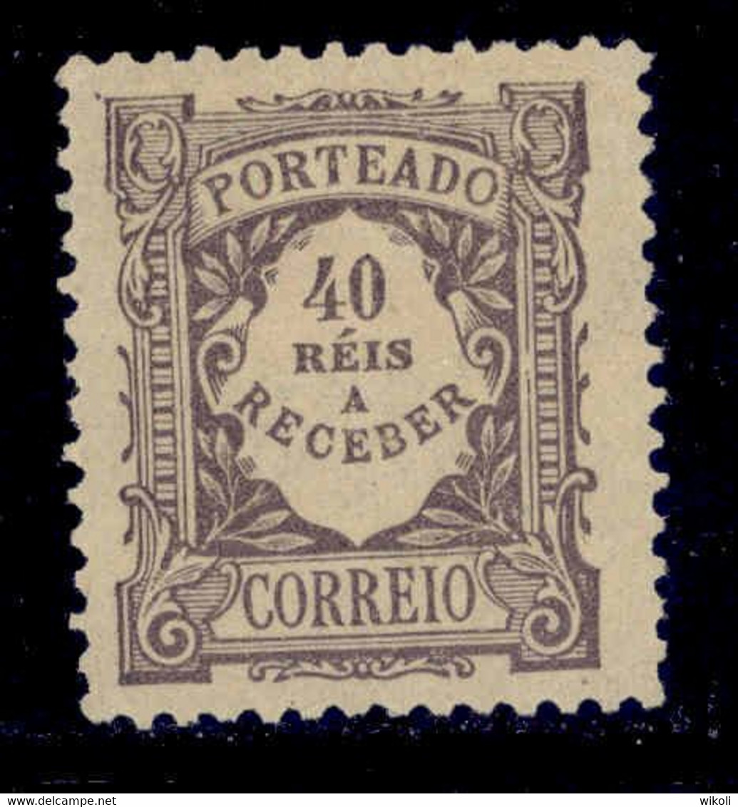 ! ! Portugal - 1904 Postage Due 40 R - Af. P 11 - MH - Neufs