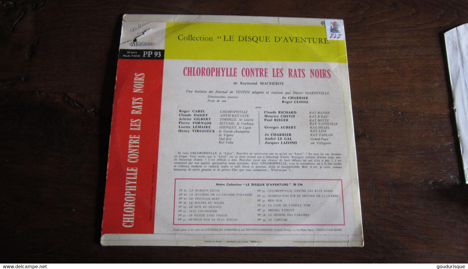 33t RARE CHLOROPHYLLE CONTRE LES RATS NOIRS   MACHEROT - Chlorophylle