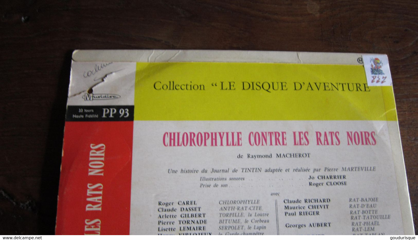 33t RARE CHLOROPHYLLE CONTRE LES RATS NOIRS   MACHEROT - Chlorophylle