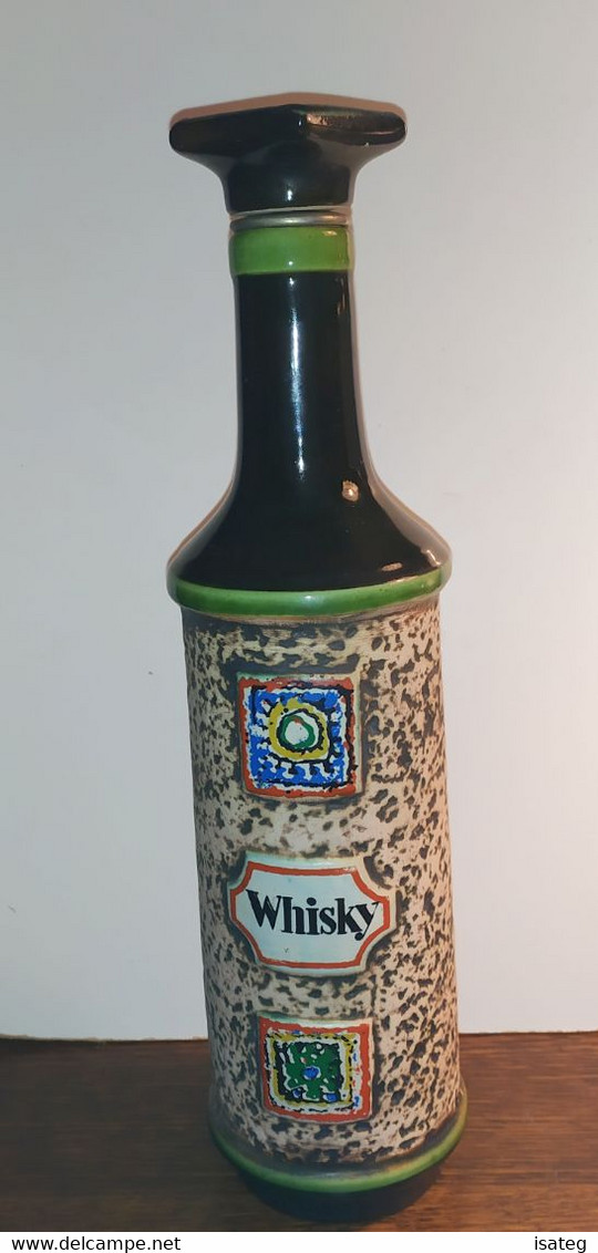 Bouteille De Whisky Vintage En Céramique West Germany - Whisky