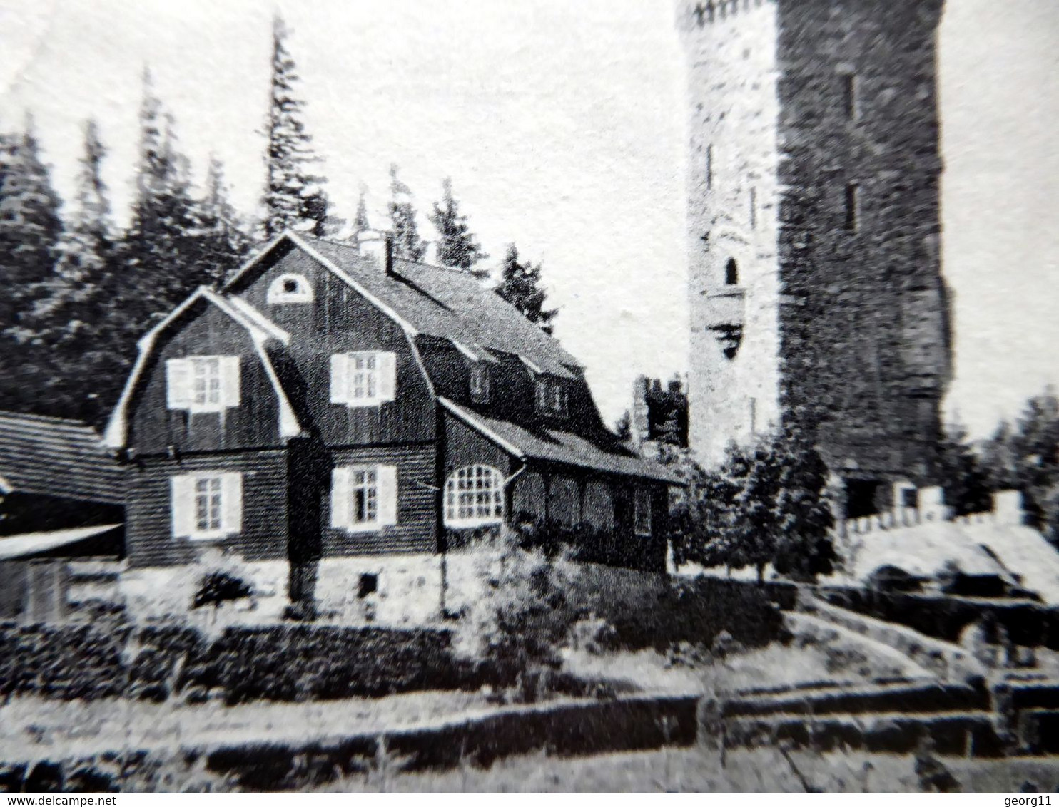 Elgersburg - Hohe Warte - 1953, 1957 - Gasthaus Aussichtsturm-  Thüringer Wald - Echt Foto - Thüringen - Elgersburg