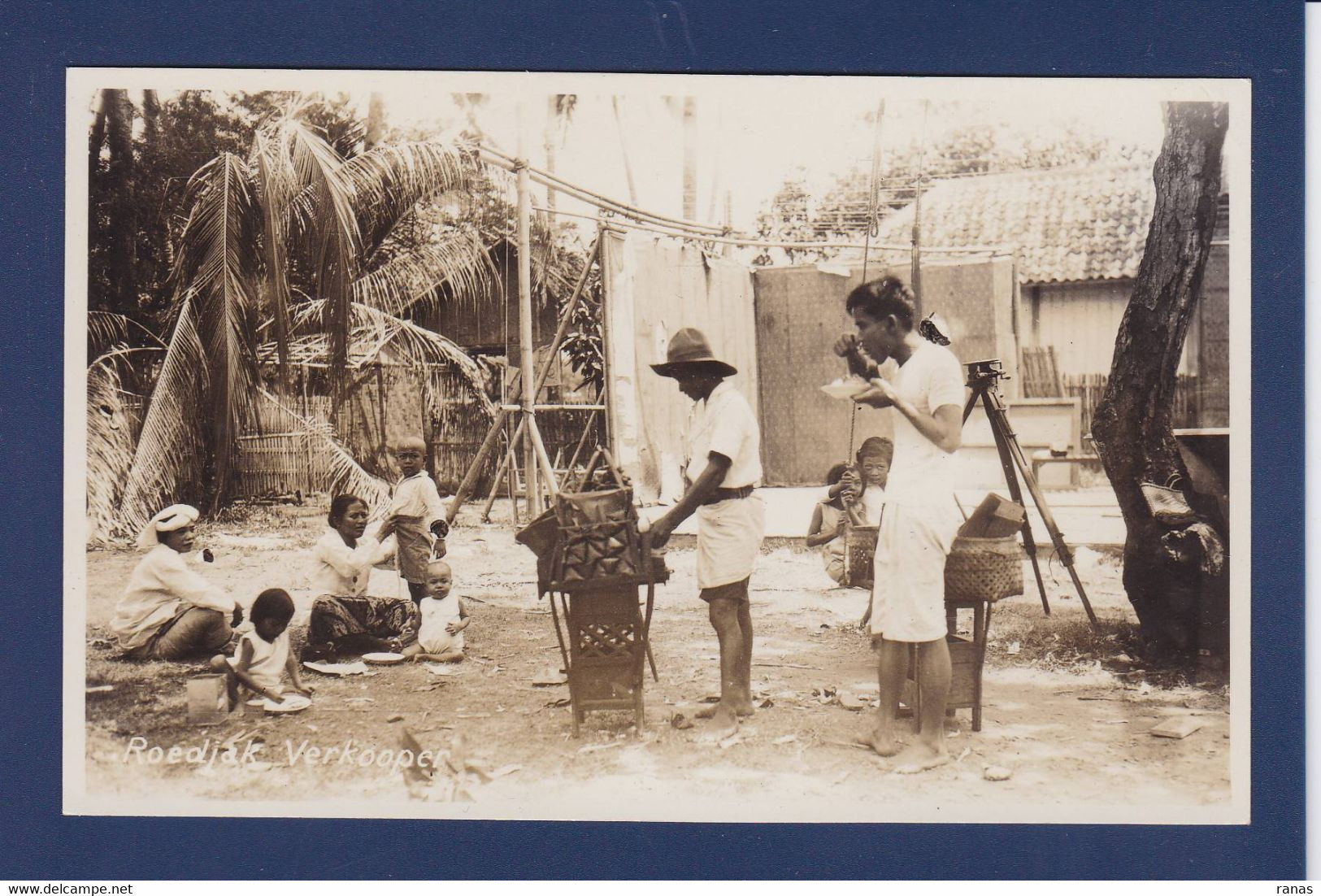 CPA Java Indonésie Type Non Circulé Dutch East Indies Métier Carte Photo - Indonesië