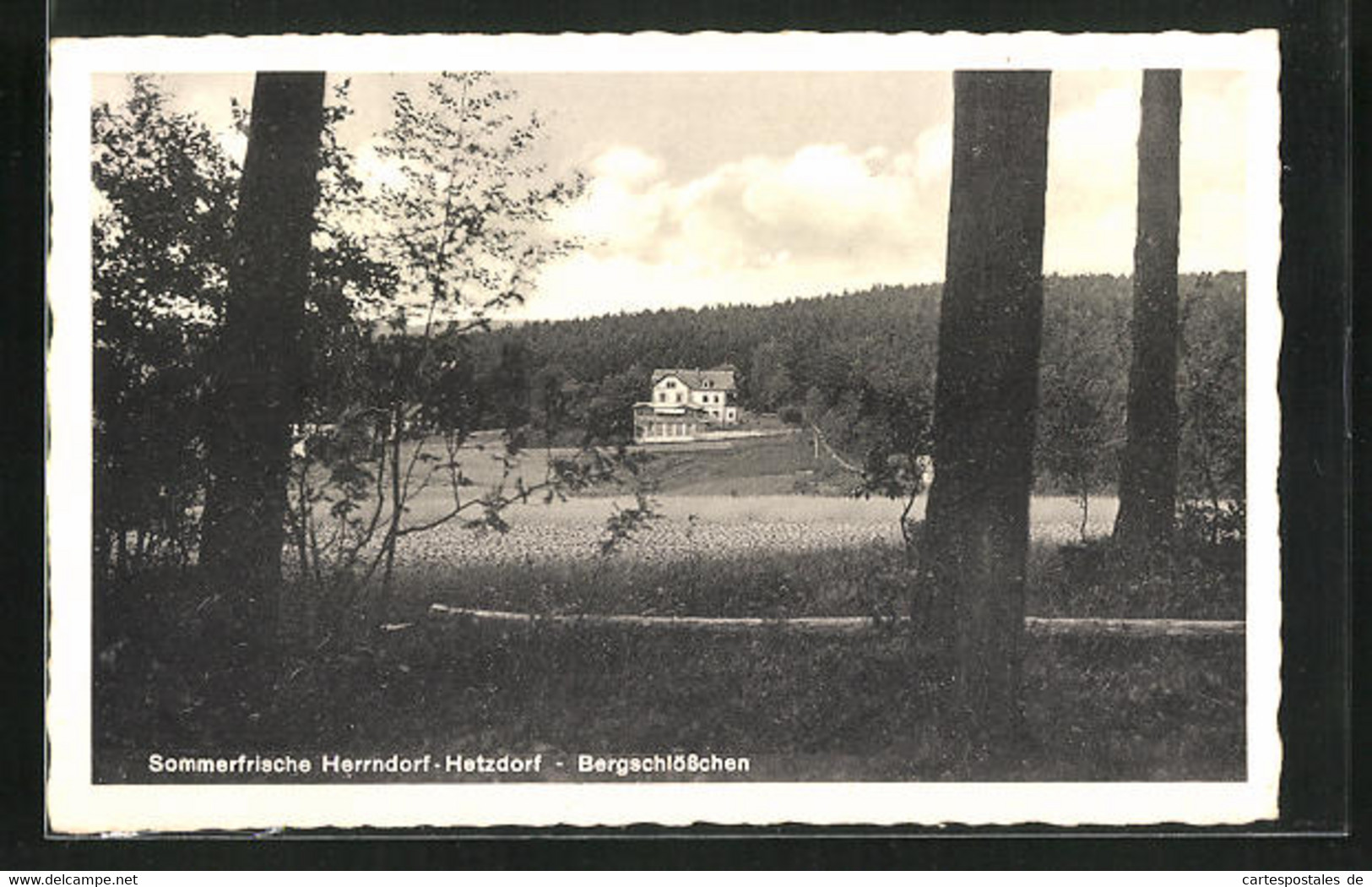 AK Herrndorf-Hetzdorf, Blick Zum Bergschlösschen - Hetzdorf