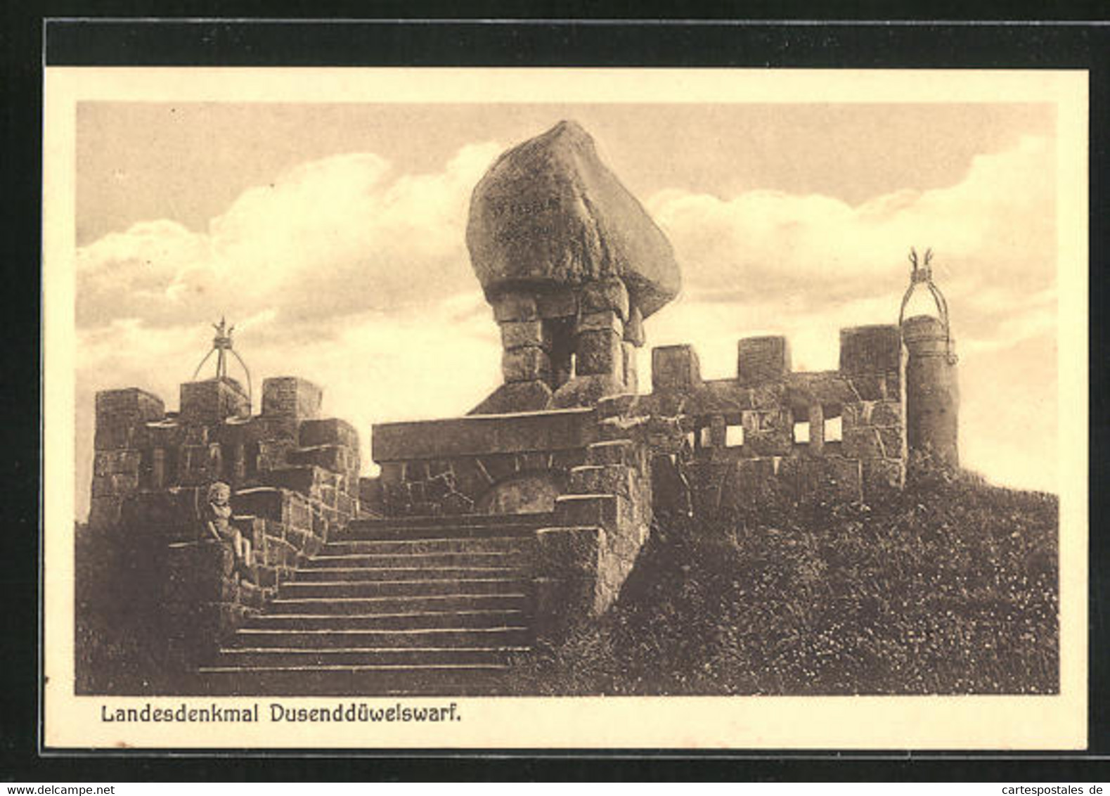 AK Meldorf, Am Landesdenkmal Dusenddüwelswarf - Meldorf