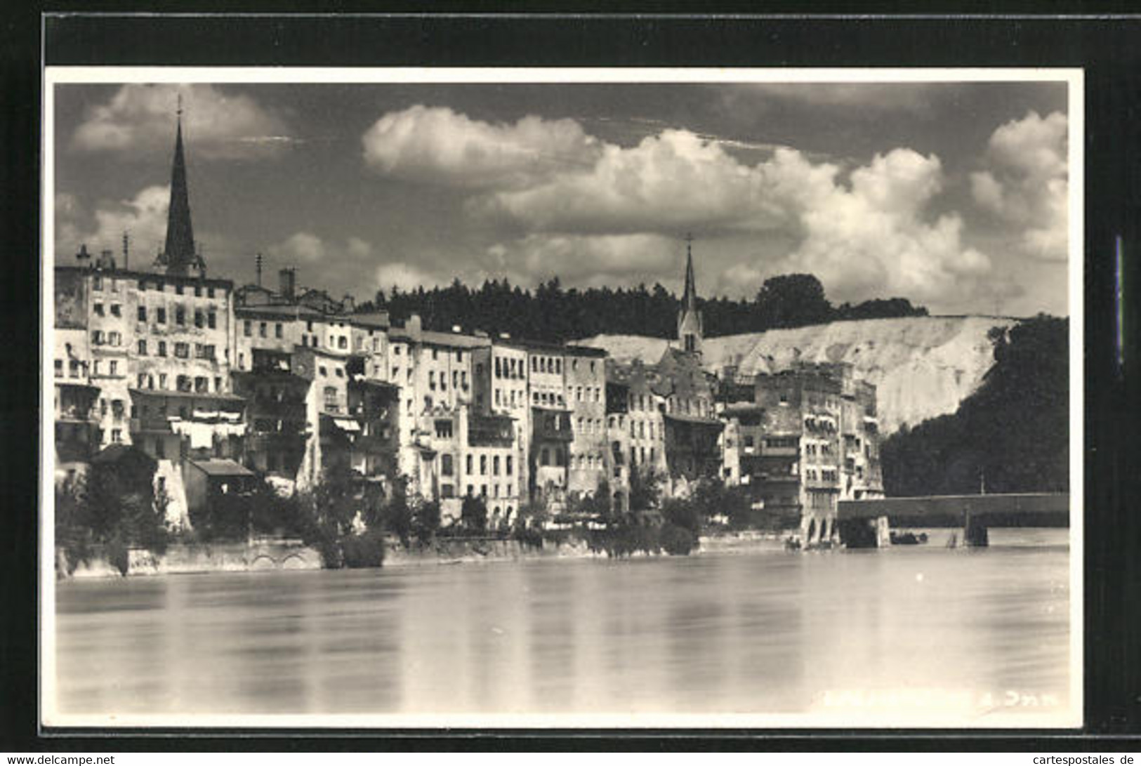 AK Wasserburg Am Inn, Teilansicht über Den Fluss Gesehen - Wasserburg (Inn)