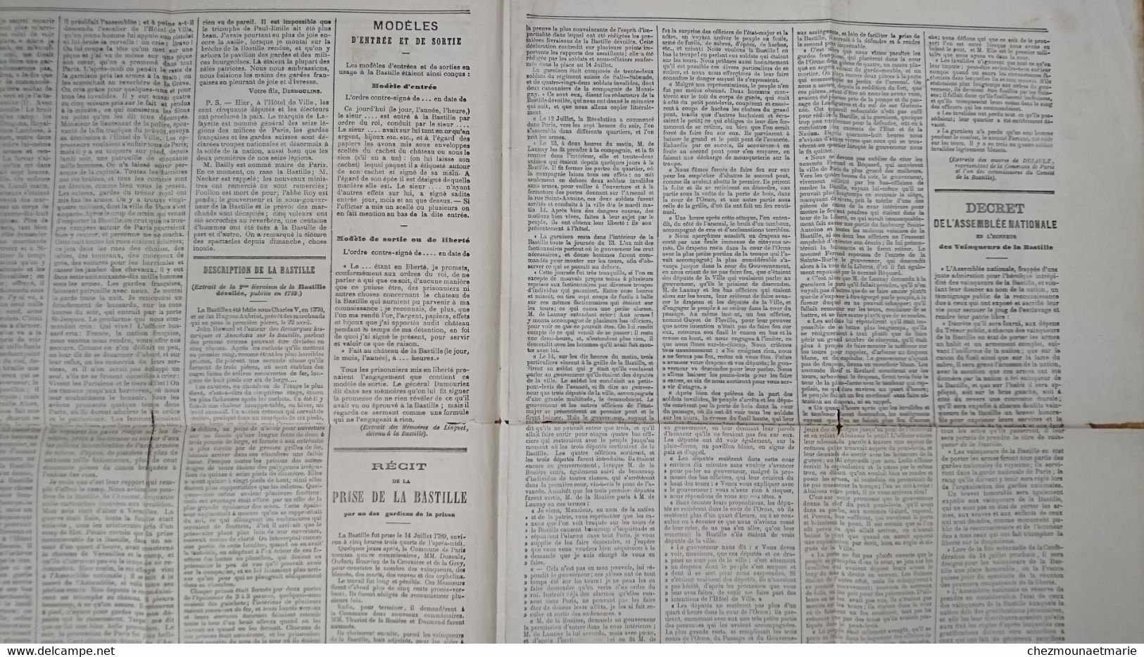 LE PETIT NORD JOURNAL POLITIQUE - SUPPLEMENT SUR LE 12 ET 14 JUILLET 1789 - Sin Clasificación