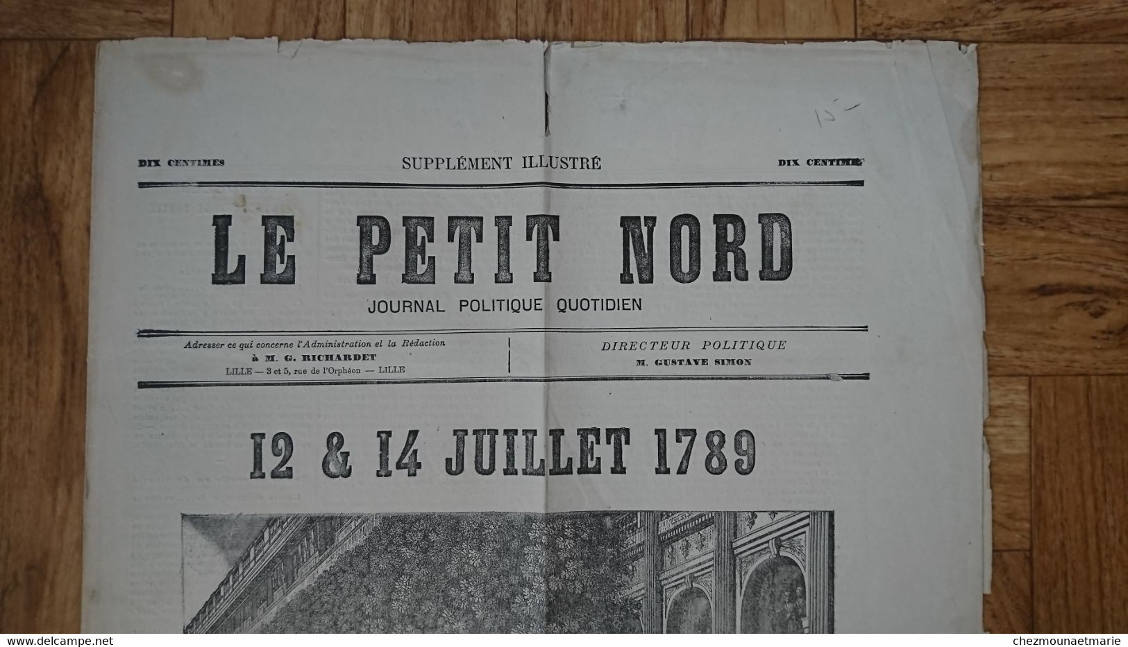 LE PETIT NORD JOURNAL POLITIQUE - SUPPLEMENT SUR LE 12 ET 14 JUILLET 1789 - Sin Clasificación