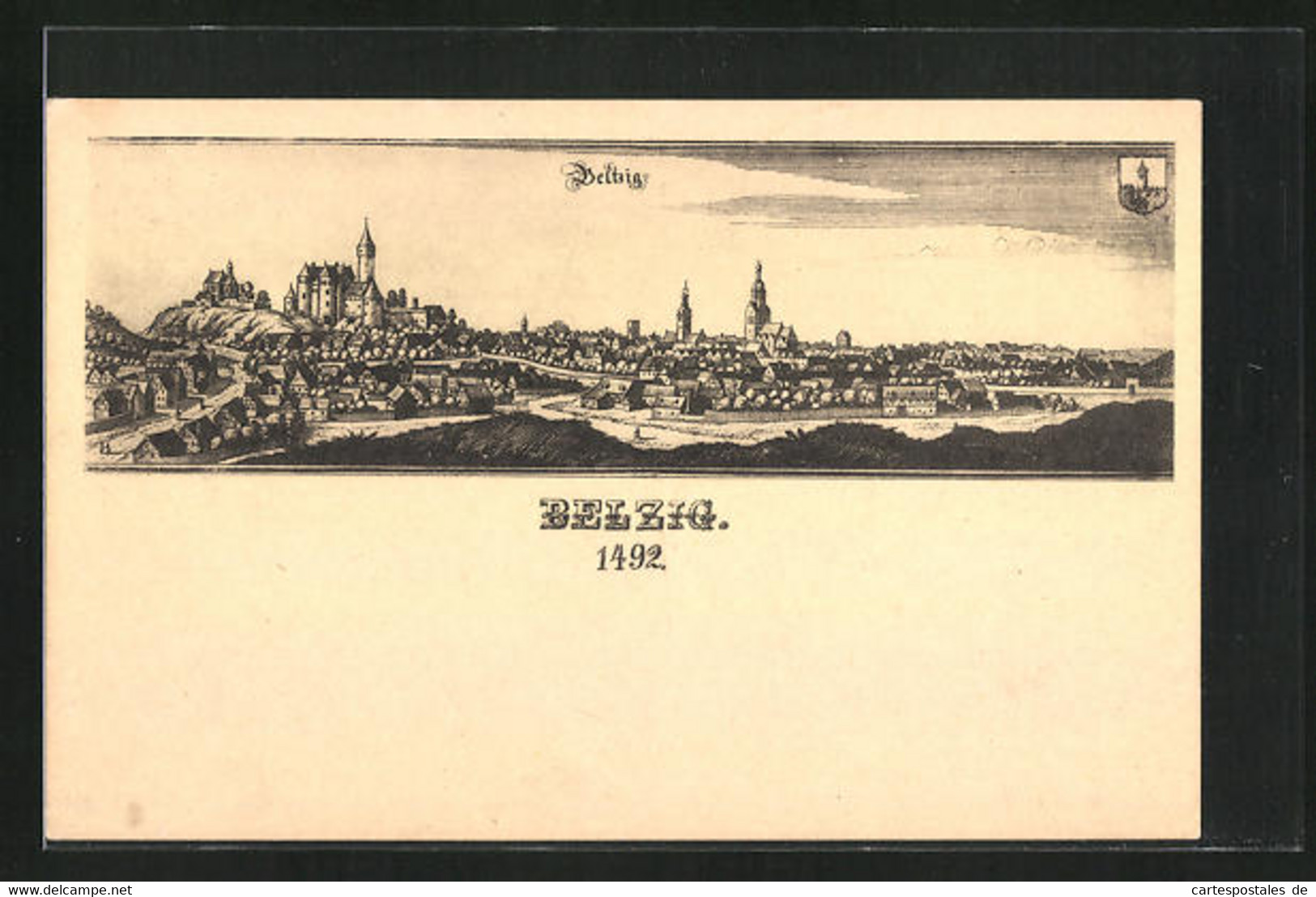 AK Belzig, Ortsansicht Um 1492 - Belzig