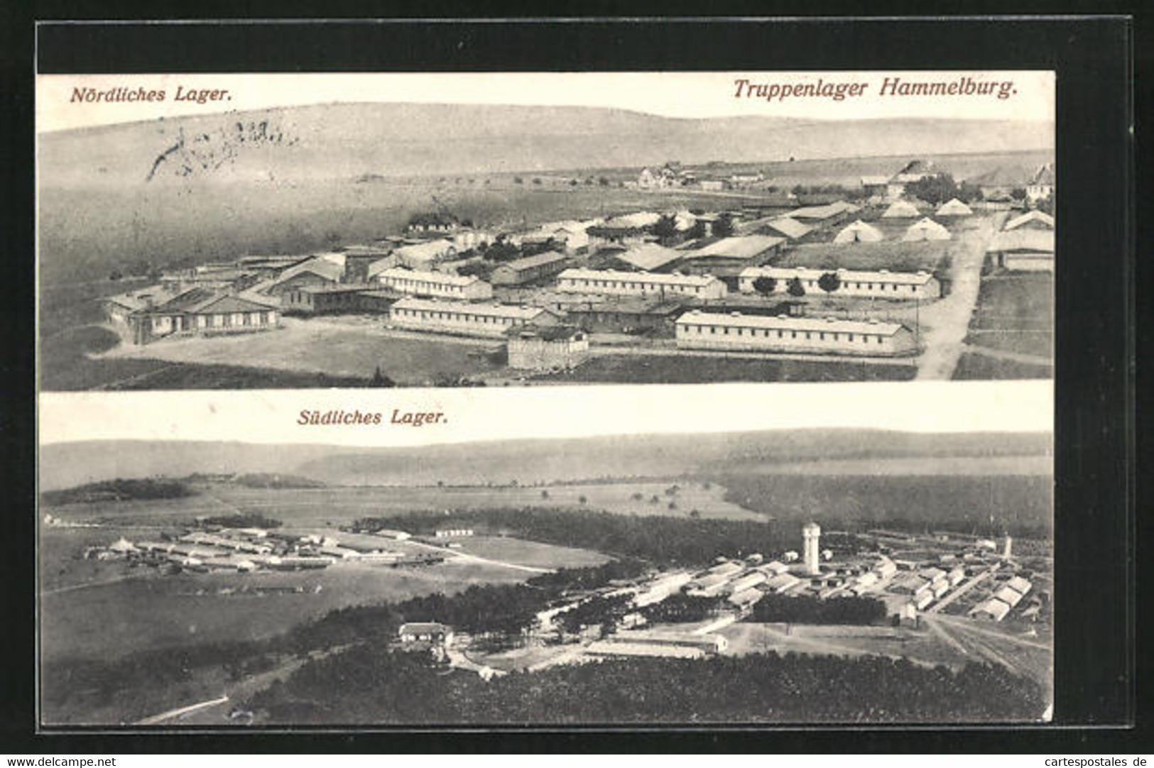 AK Hammelburg, Das Truppenlager, Blick Auf Das Nördliche Und Südliche Lager - Hammelburg