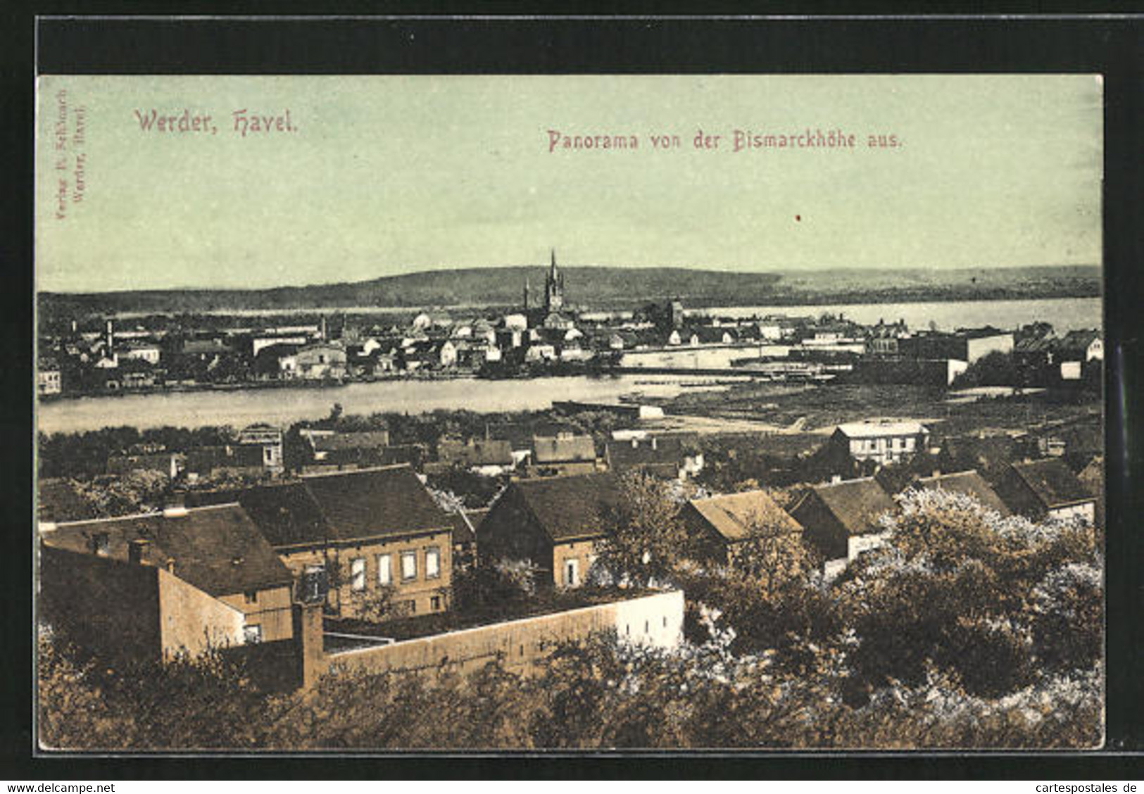 AK Werder A.d.H., Panorama Vom Gasthaus Bismarckhöhe Aus - Werder