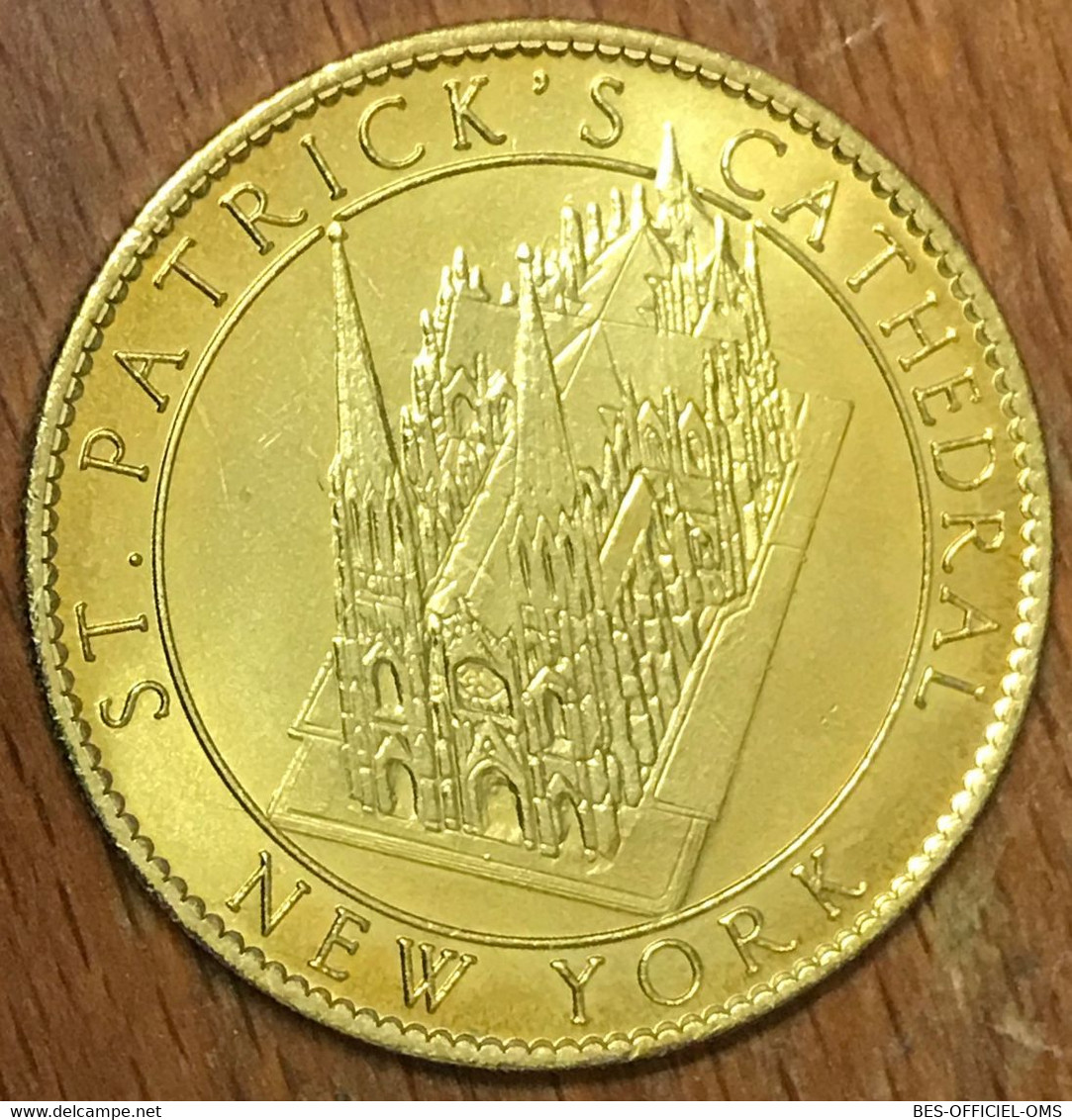 USA NEW YORK SAINT PATRICK'S CATHEDRAL PRAY FOR US AB 2014 MÉDAILLE ARTHUS BERTRAND JETON TOURISTIQUE MEDALS TOKENS COIN - 2014