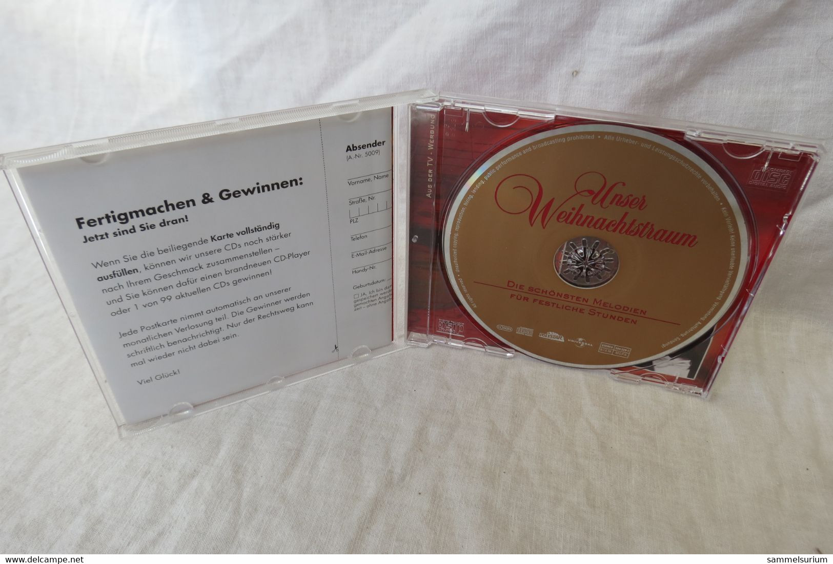 CD "Unser Weihnachtstraum" Die Schönsten Melodien Für Festliche Stunden - Canzoni Di Natale