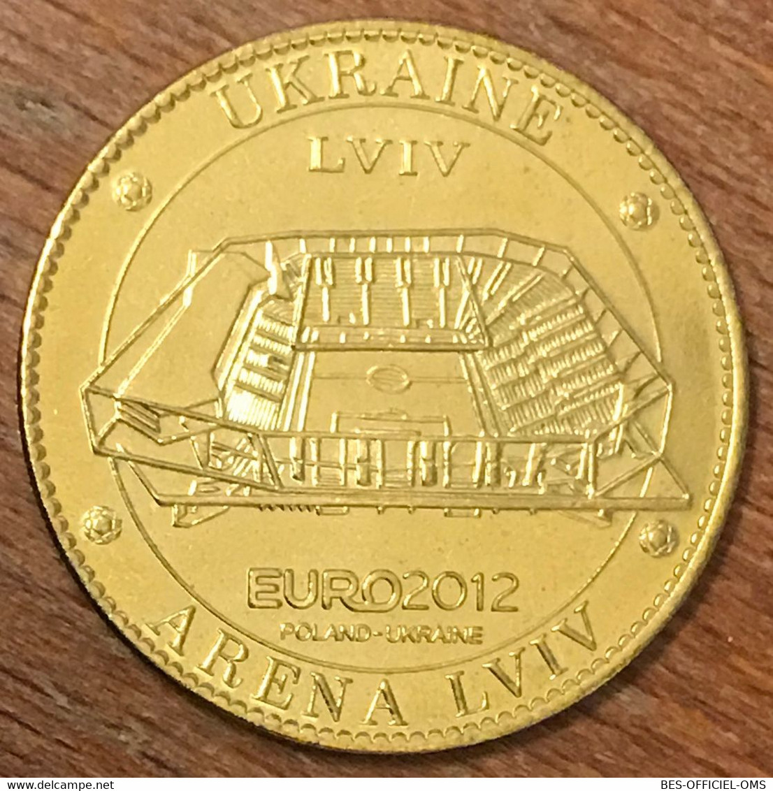 UKRAINE EURO 2012 STADE DE LVIV FOOTBALL AB 2012 MÉDAILLE ARTHUS BERTRAND JETON TOURISTIQUE MEDALS TOKENS COINS MONNAIE - 2012