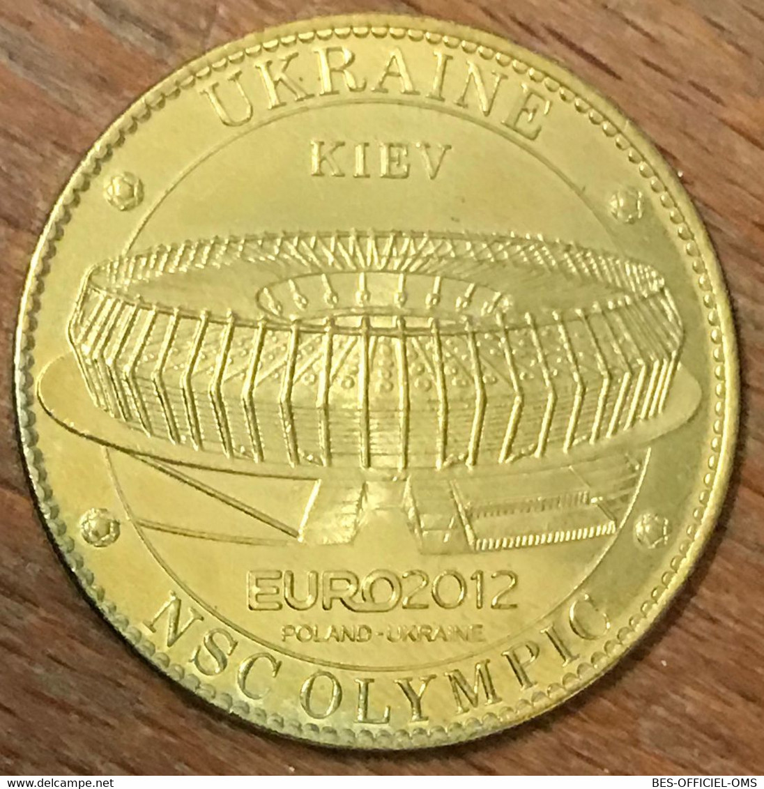 UKRAINE EURO 2012 STADE DE KIEV FOOTBALL AB 2012 MÉDAILLE ARTHUS BERTRAND JETON TOURISTIQUE MEDALS TOKENS COINS MONNAIE - 2012