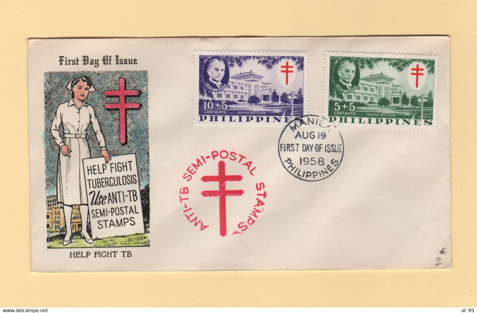 Philippines - FDC - Anti Tuberculose - 1958 - Filipinas