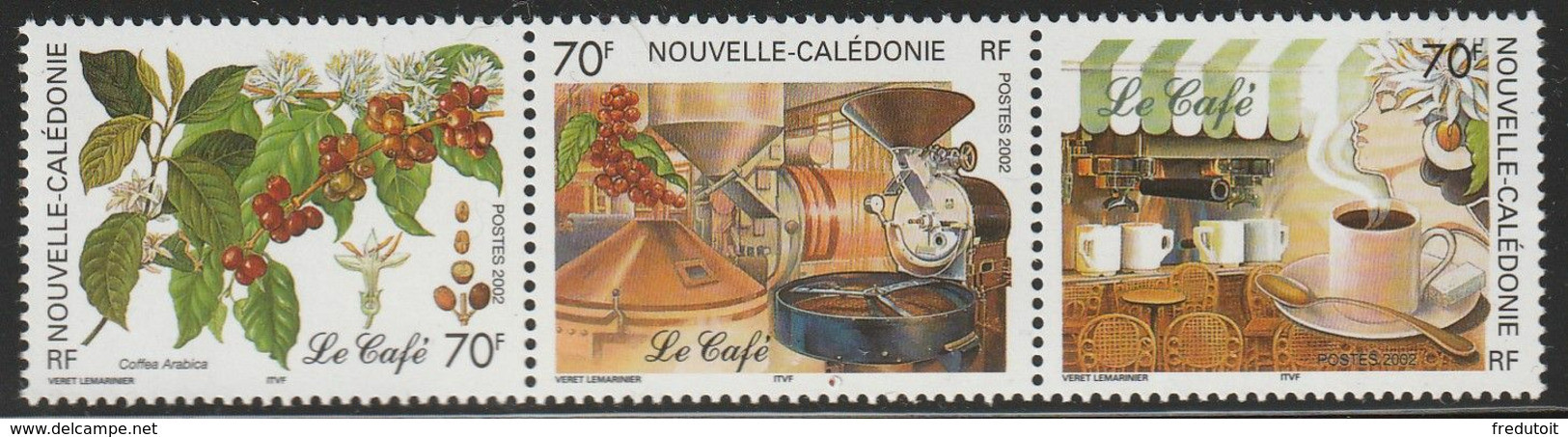 NOUVELLE CALEDONIE - N°869/71 ** (2002) Le Café - Unused Stamps