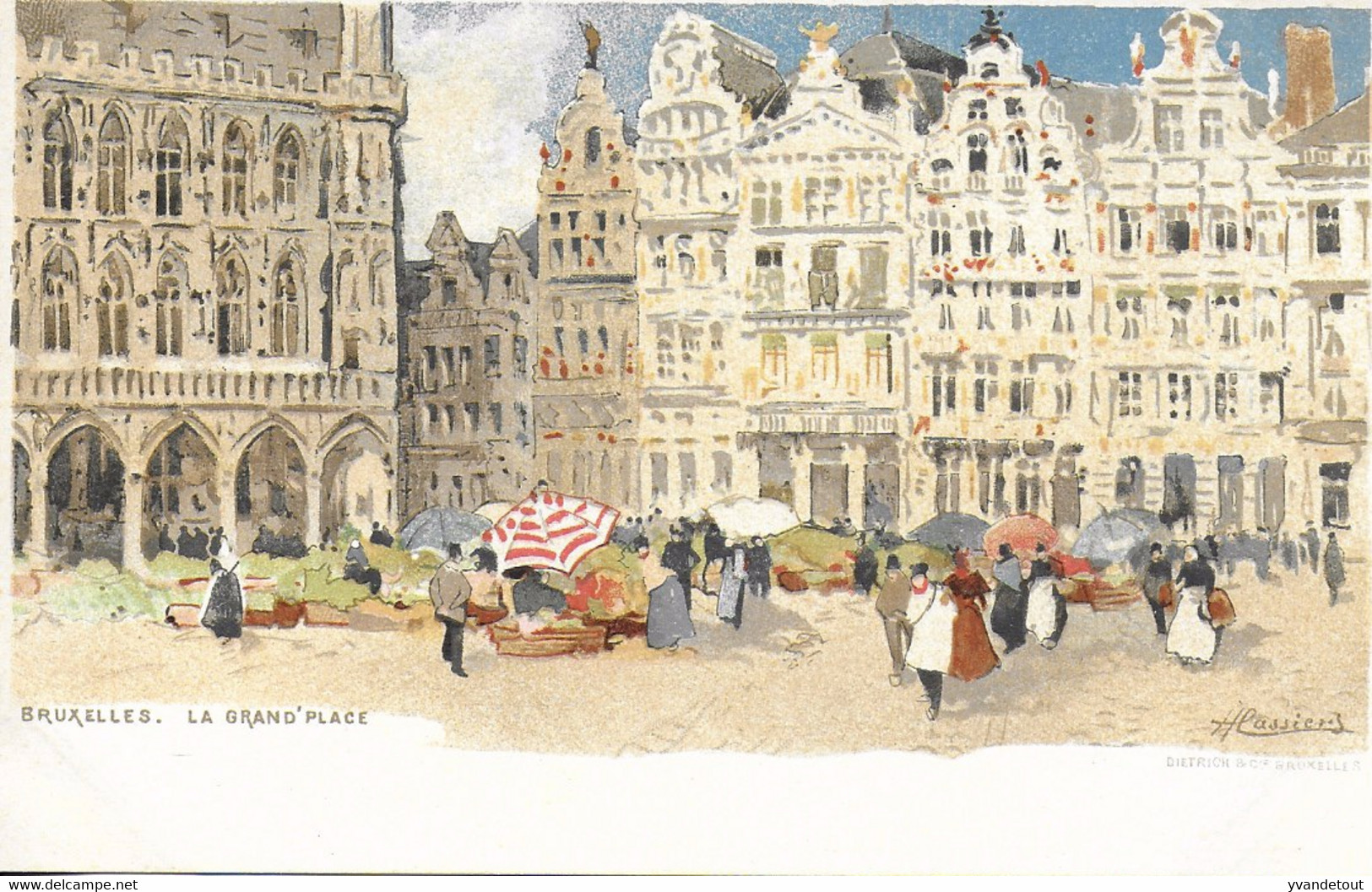 Carte Postale Bruxelles. La Grand'Place. H. Lassiers - Monumenti, Edifici