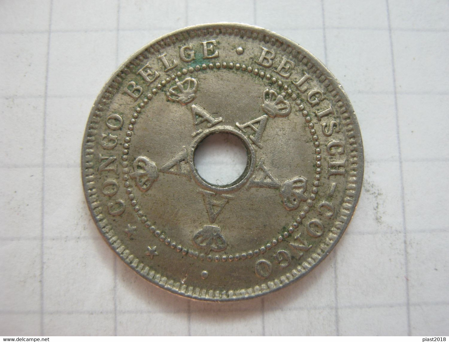 Congo Belgian 5 Centimes 1921 - 1910-1934: Albert I