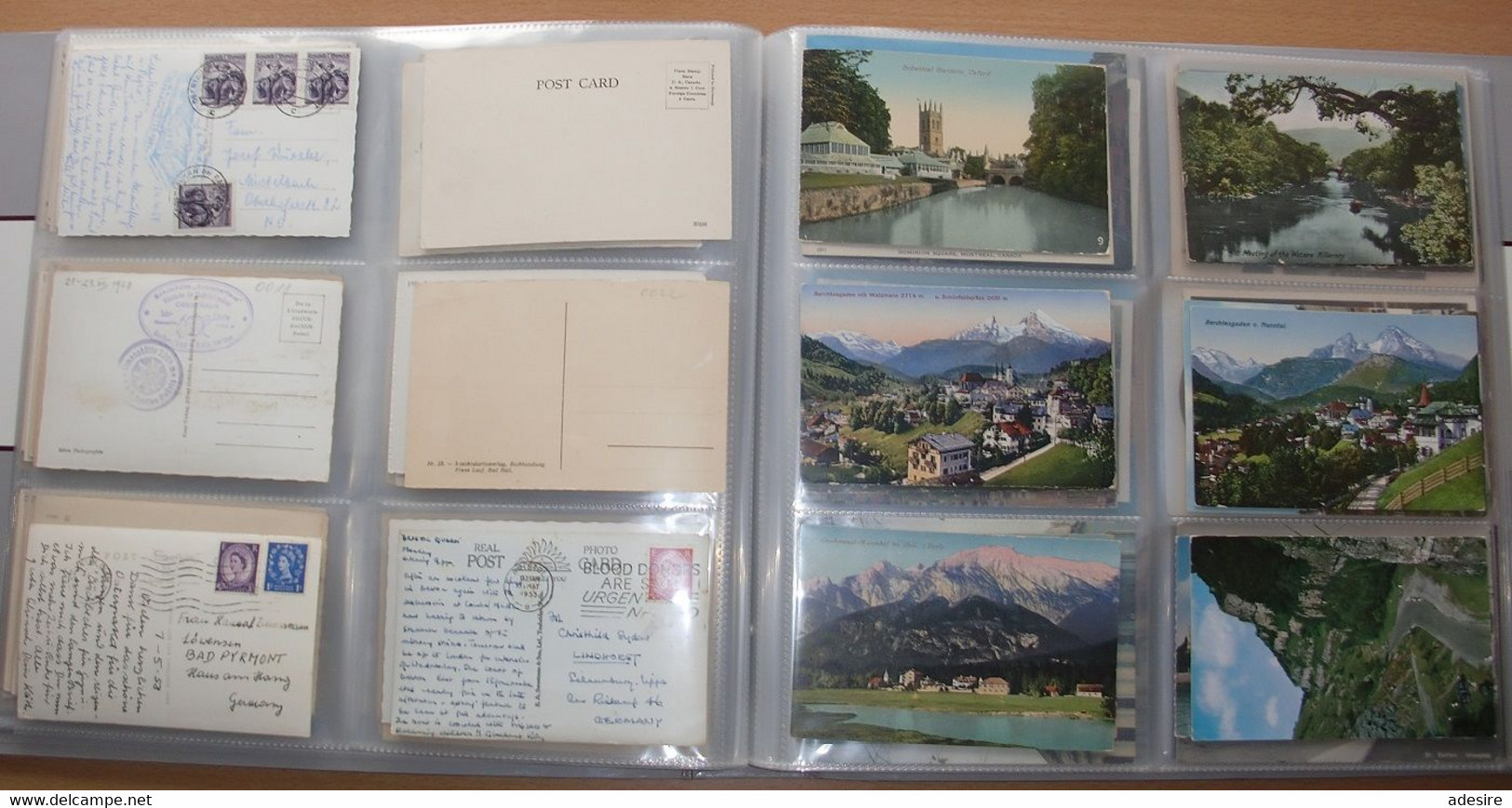 Schöner ALBUM mit 149 ALTEN ANSICHTKARTEN - Ansichtskarten von 1900 bis 1970 aus Europa Österreich Tirol Südtirol Sch ..