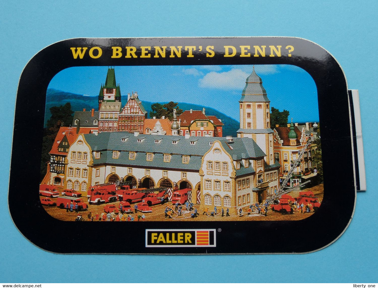 WO BRENNT'S DENN ? " FALLER " ( Zie Foto Voor Détail ) Zelfklever Sticker Autocollant ! - Other & Unclassified