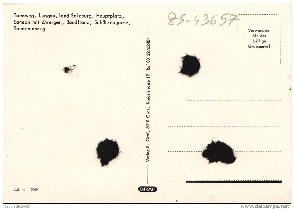 ZS43657 Lungau Samson Mit Zwegen   Tamsweg    2 Scans - Tamsweg