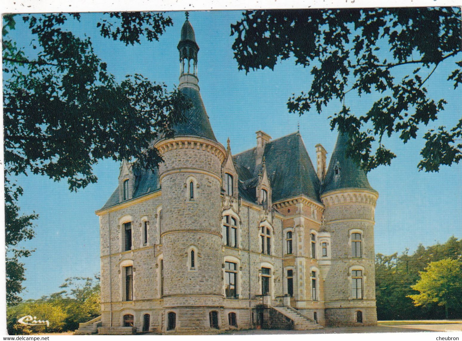 85. MOUTIERS LES MAUXFAITS. CPSM.  LE CHATEAU DE BOIS LAMBERT - Moutiers Les Mauxfaits