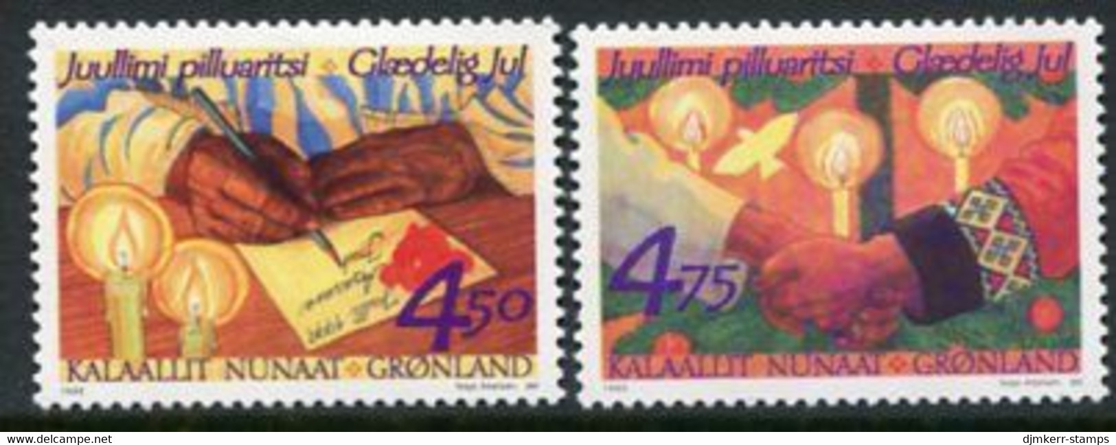 GREENLAND 1999 Christmas MNH / **.  Michel 344-45 - Unused Stamps