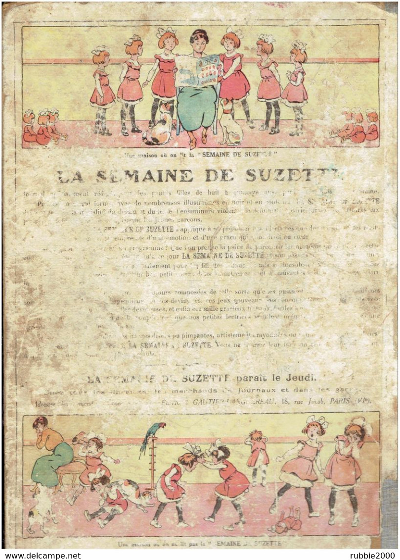 LA SEMAINE DE SUZETTE 83° ANNEE 2° SEMESTRE 1928 RELIURE DE 26 REVUES CONTIENT BECASSINE AU PENSIONNAT ET NANE POLICIERE - La Semaine De Suzette