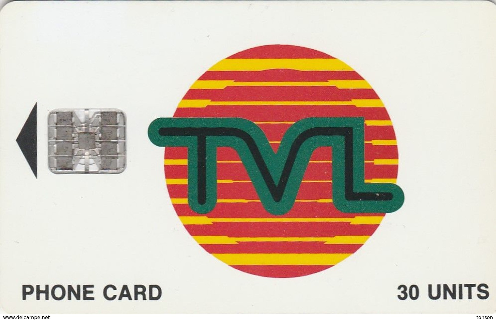 Vanuatu, VAN-T-14a, TVL Logo 30 - SC7 Matte, (Without CN), 2 Scans. - Vanuatu