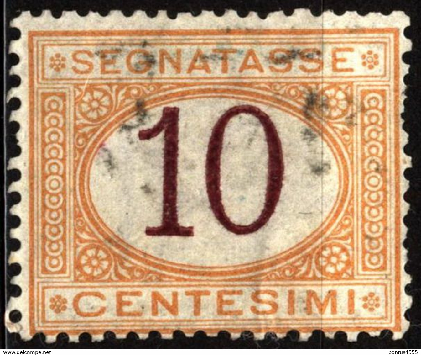 Italy 1890 Mi P6 Number Within An Oval - Taxe