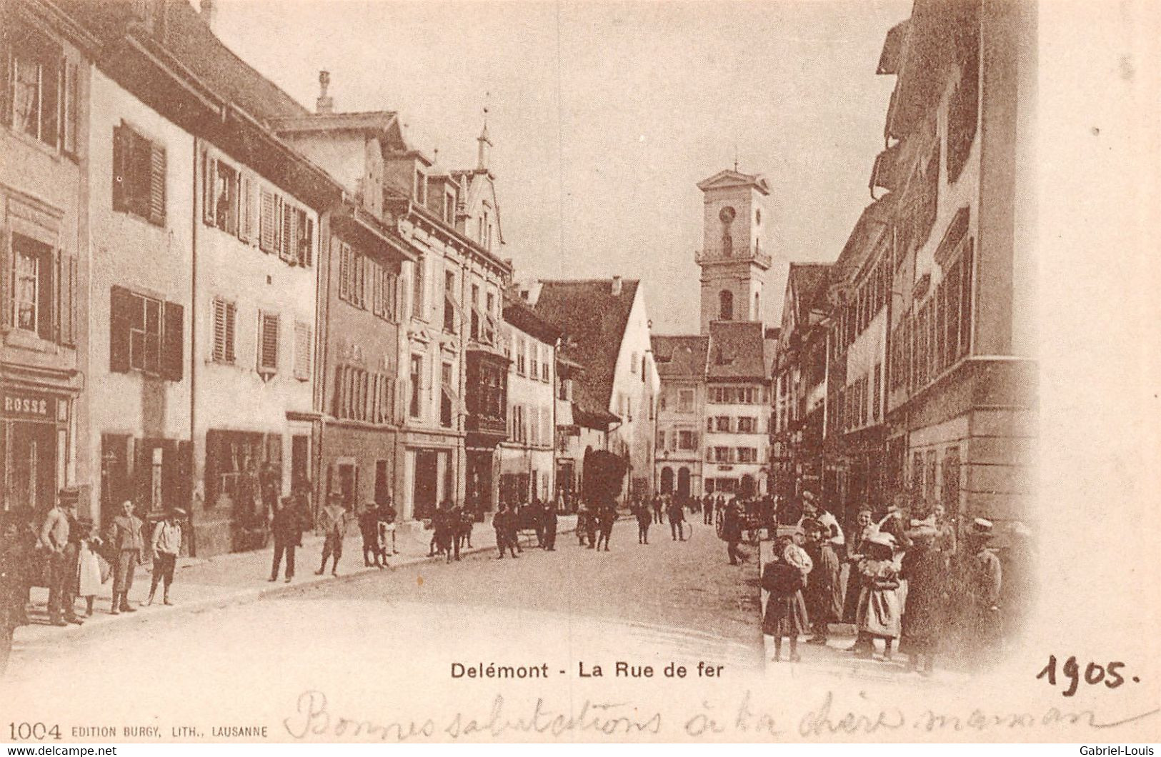 Reprocuction 16 anciennes cartes postales de Delémont - Complet