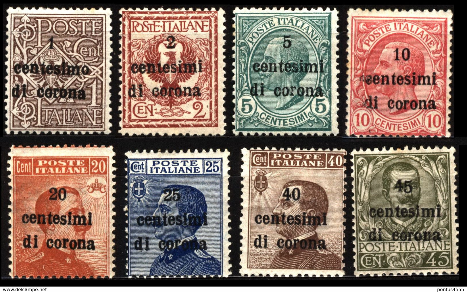 Italy Trentino 1919 Mi 1-8 General Issue - Trentin