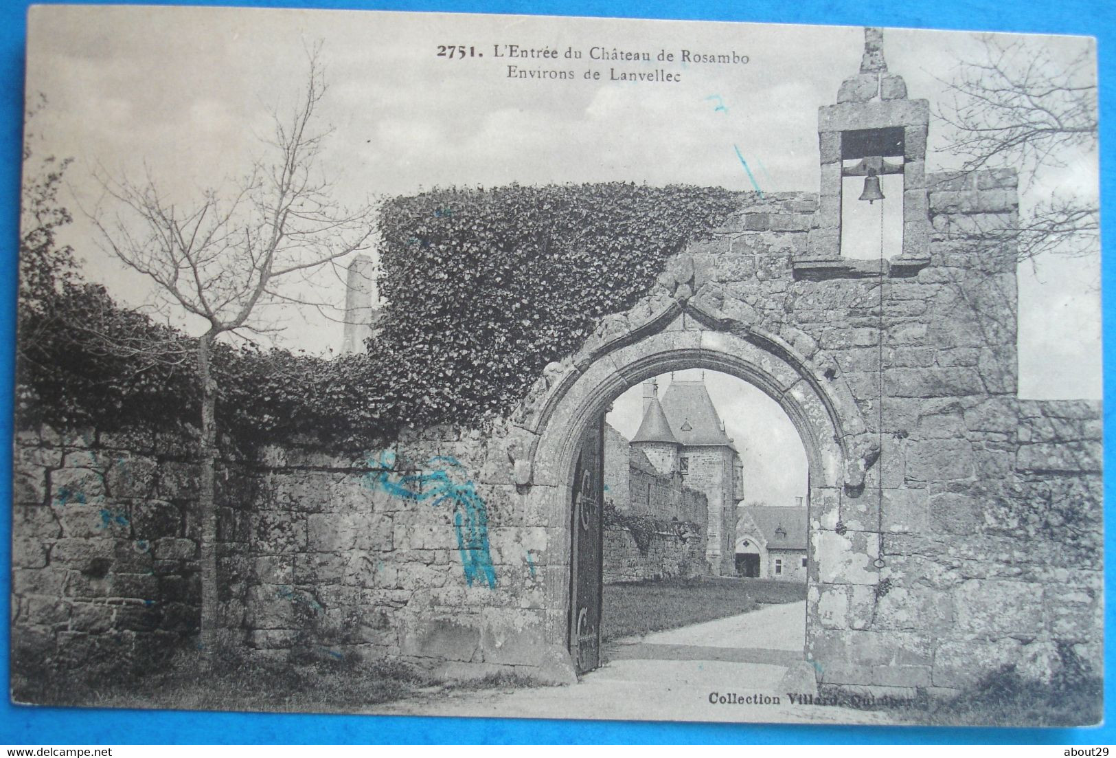 CPA 22 LANVELLEC - Entrée Du Château De ROSAMBO - Villard 2751 - Réf. H 38 - Lanvellec