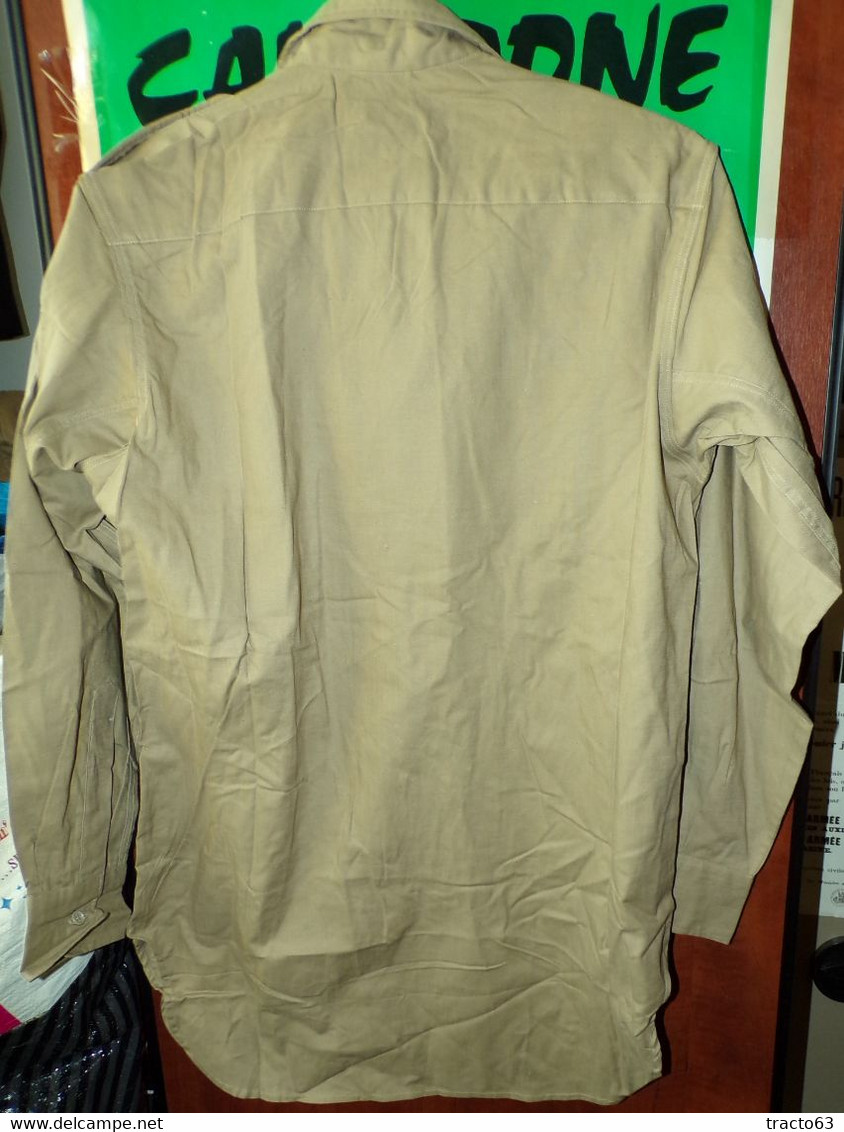 CHEMISE MILITAIRE DE L'ARMEE FRANCAISE ,Taille 2 C SOIT M EN CIVIL,NEUF AVEC MANCHES MI-LONGUES,PERIODE GUERRE ALGERIE , - Equipement