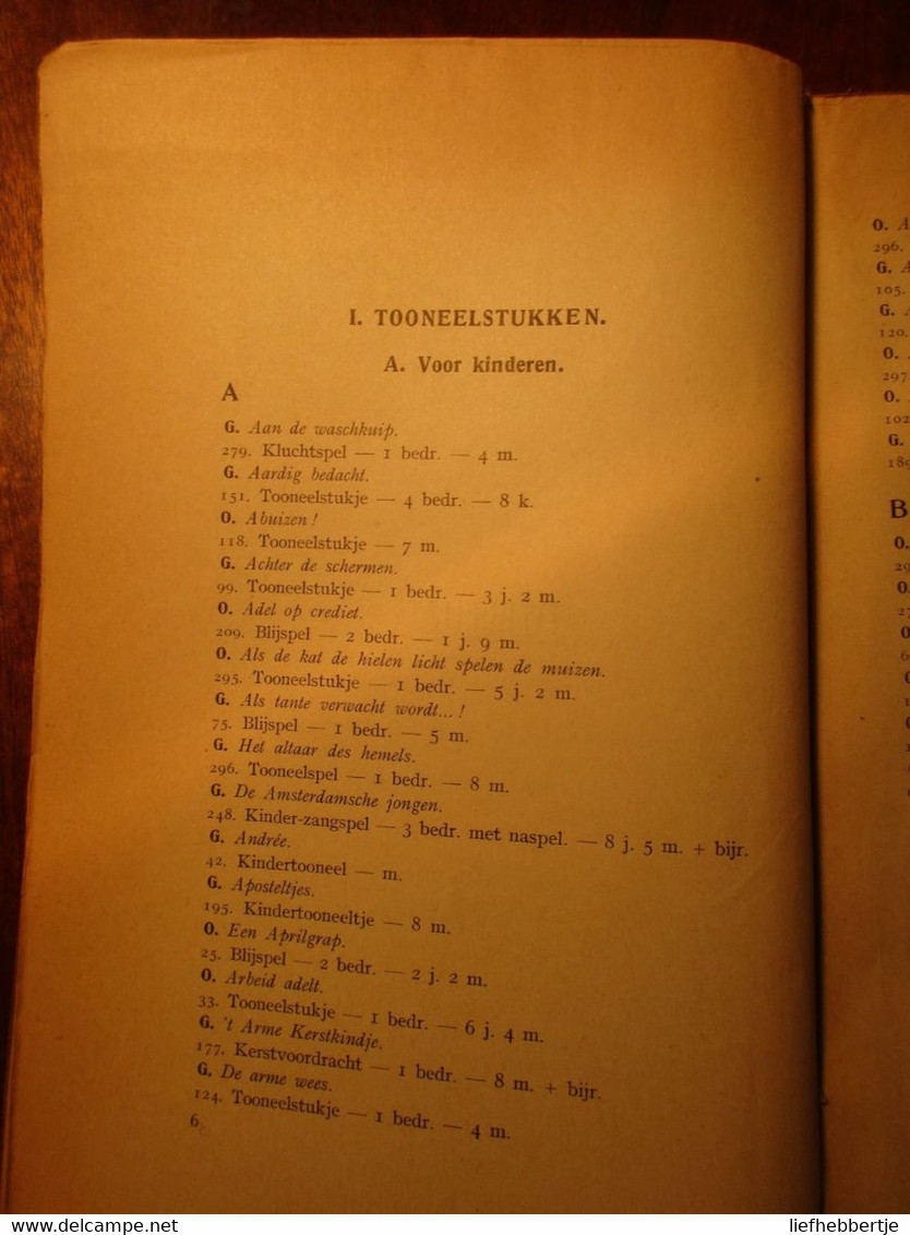 Ons Kinder- En Damestooneel - Klapper - Red. : Jan Bernaerts - Toneel Theater Toneelstukken - Théâtre