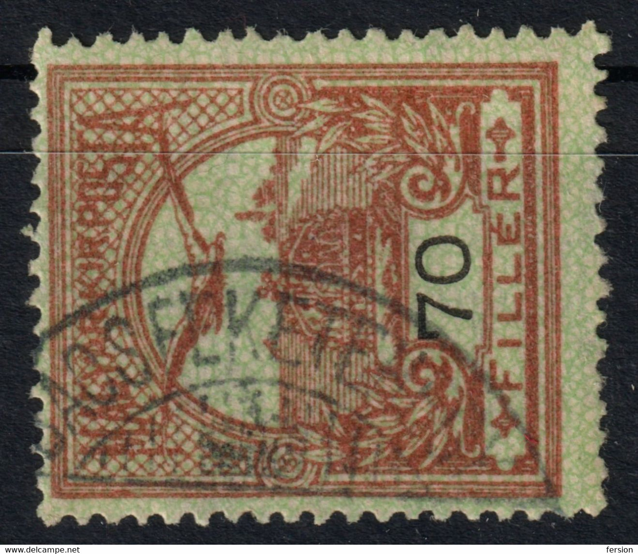 Bácsfeketehegy Feketics Feketić Postmark / TURUL Crown 1910's Hungary Serbia Vojvodina BÁCS County KuK K.u.K - 70 Fill - Préphilatélie