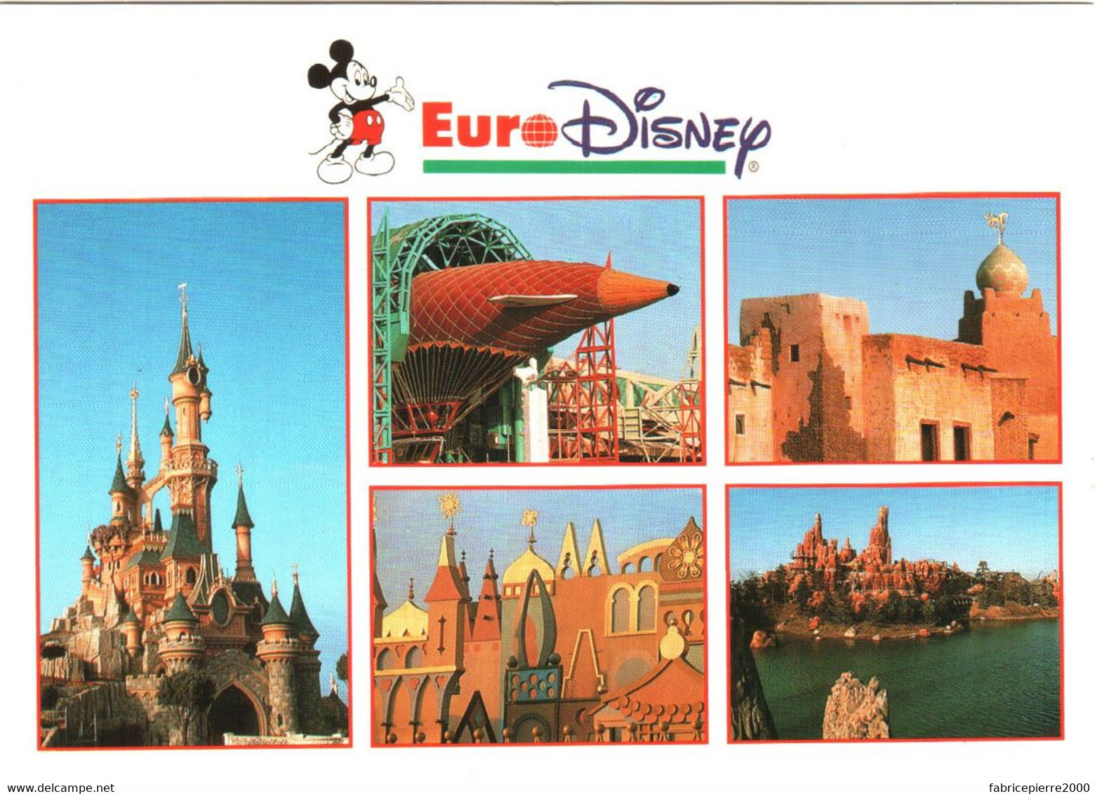 CPM 77 (Seine-et-Marne) Serris - EURODISNEY Disneyland Paris. Multivues TBE Au Val D'Europe - Disneyland