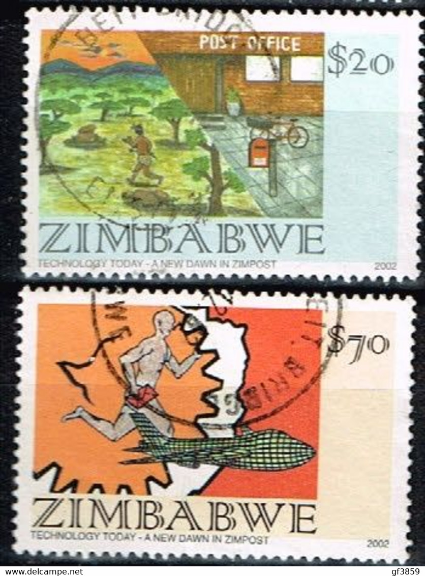 ZIMBABWE / Oblitérés / Used / 2002 - La Poste Et La Technologie D'aujourdhui - Zimbabwe (1980-...)