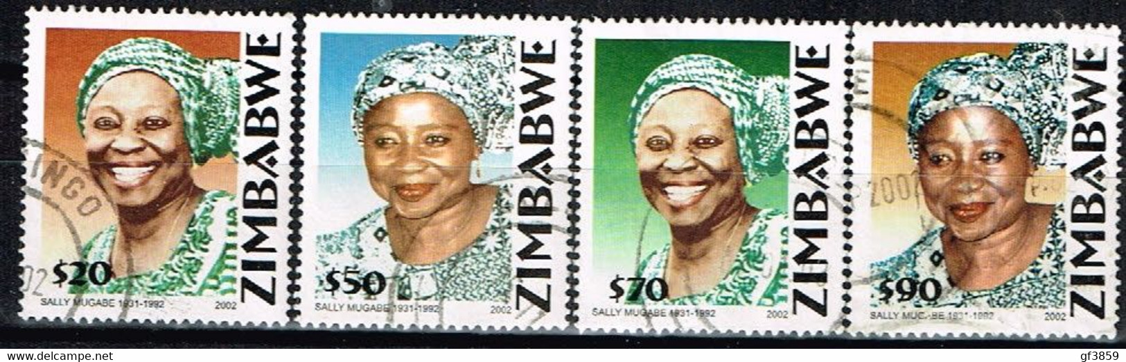 ZIMBABWE / Oblitérés / Used / 2002 - Portraits De Sally Mugabe - Zimbabwe (1980-...)