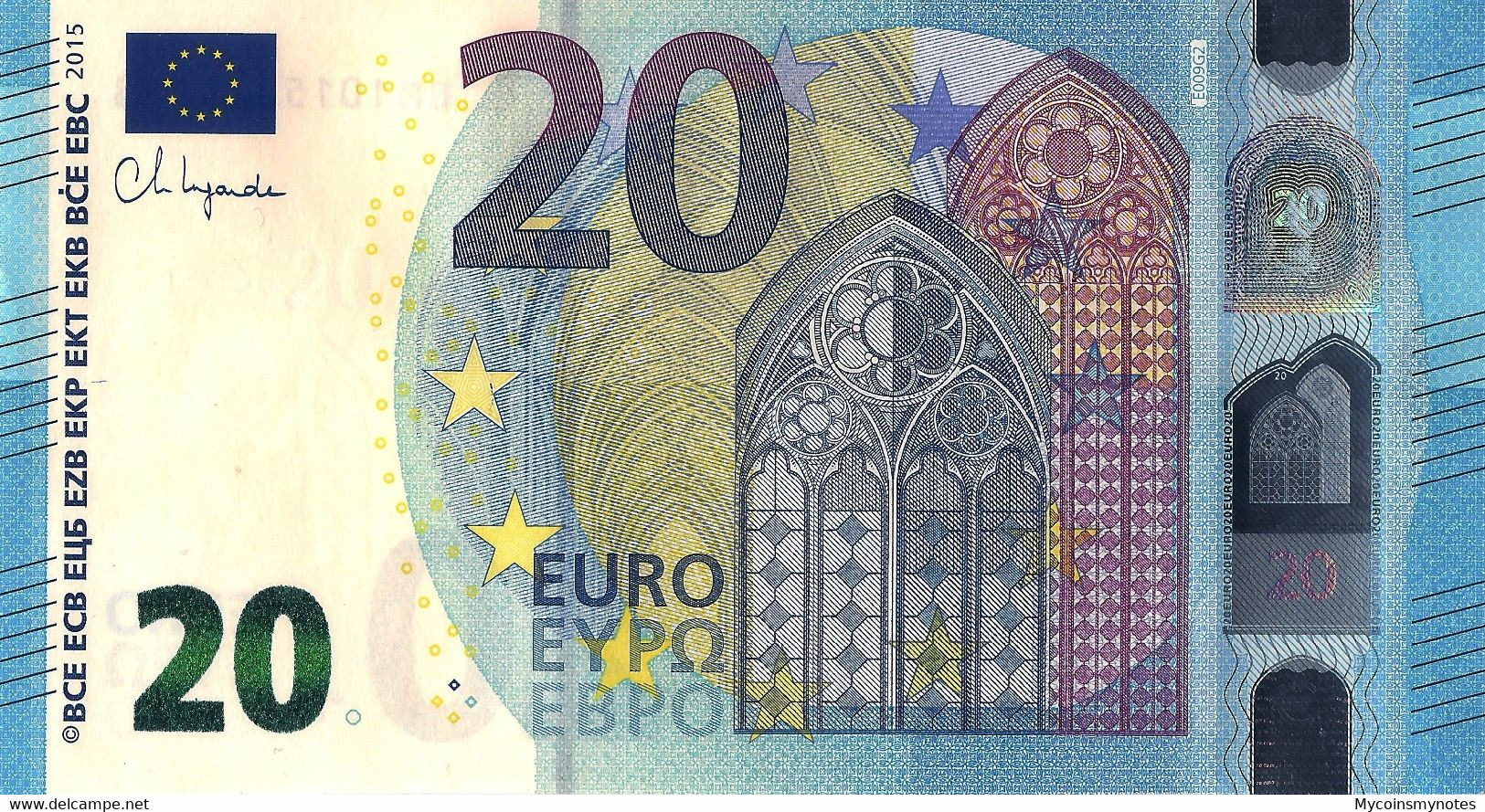 SLOVAKIA (E), 20€, 2020, New Signature "Christine Lagarde", UNC - Slowakije