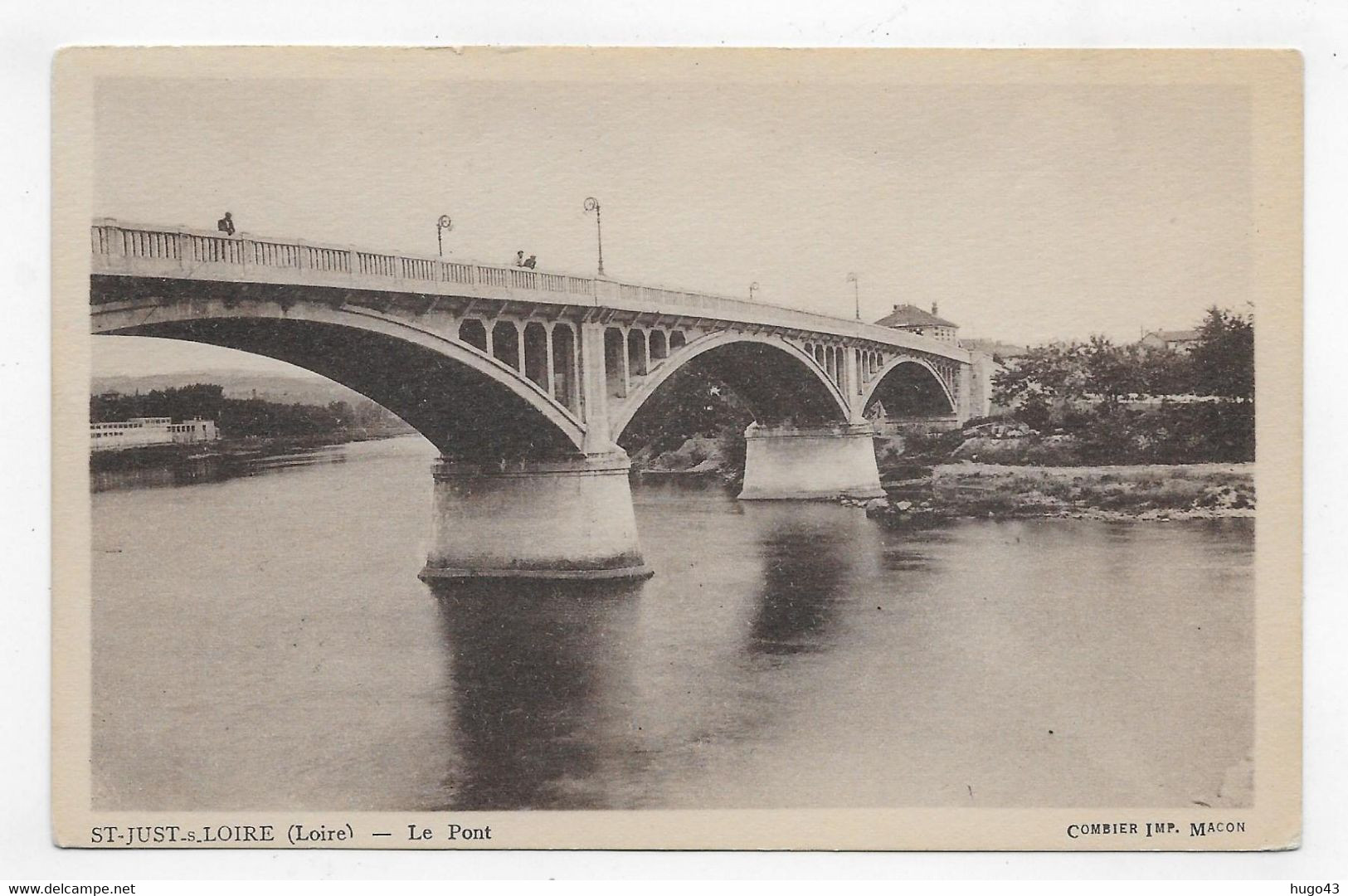 SAINT JUST SUR LOIRE - LE PONT - CPA NON VOYAGEE - Saint Just Saint Rambert