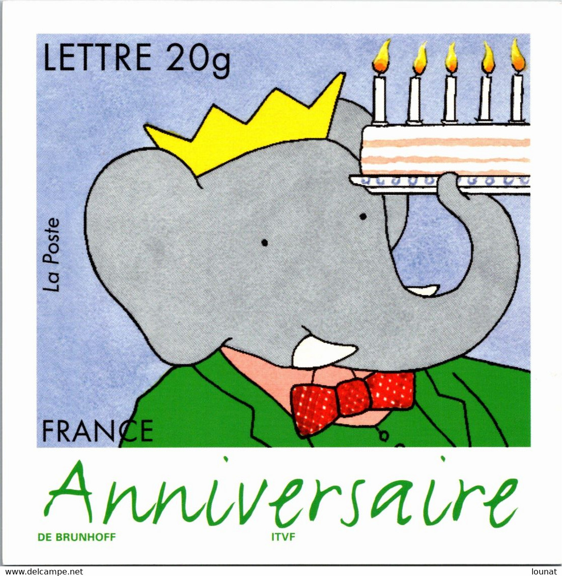 BABAR - Illustrateur De Laurent De Brunhoff / BABAR - Timbre Anniversaire émis Par La Poste En Juin 2006 (15 Cm Sur 15) - Bandes Dessinées