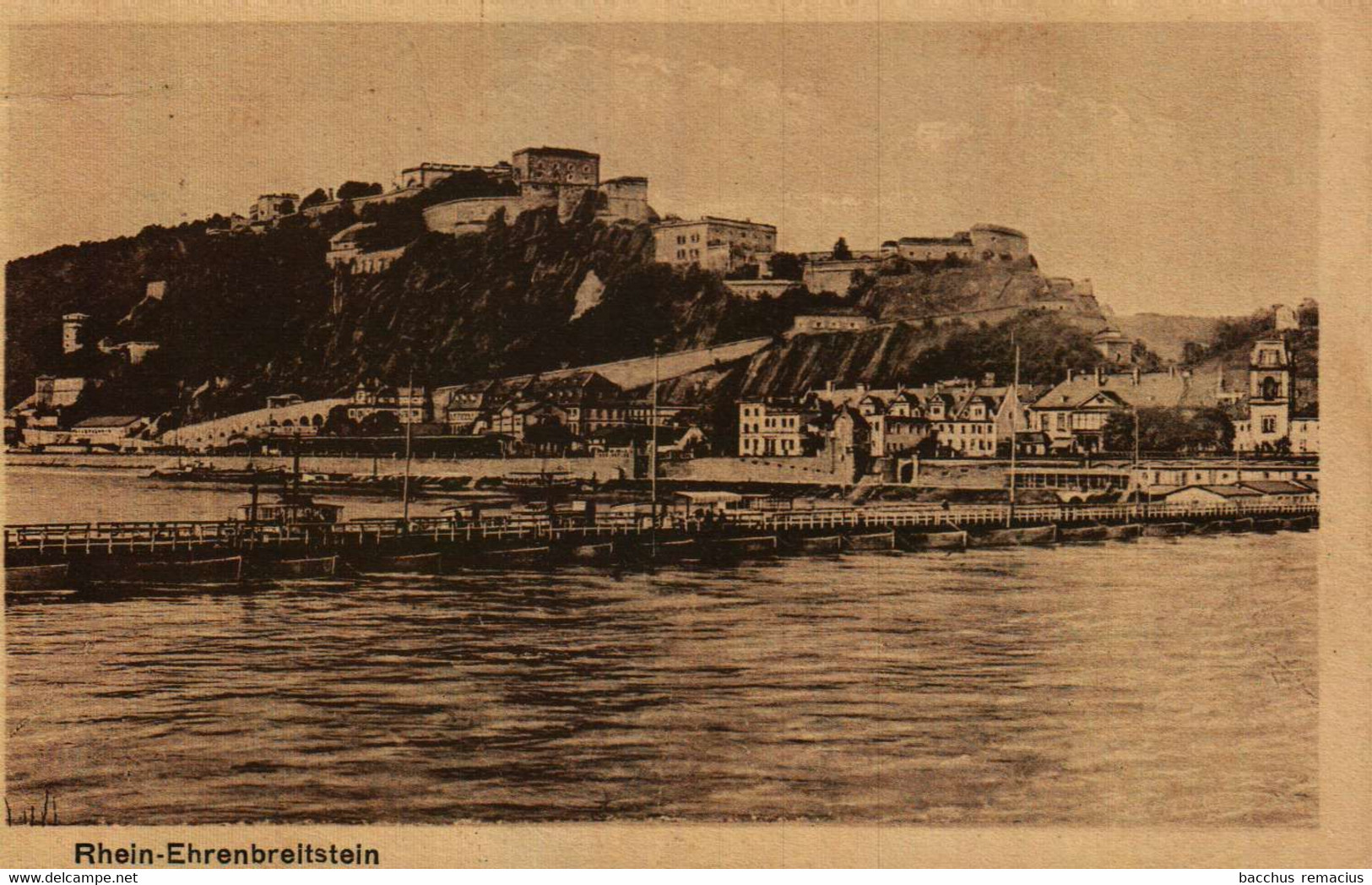 KOBLENZ Am RHEIN   Rhein-Ehrenbreitstein Am Rhein Am 12.12.1921 Von Bonn Nach Differdange/Luxemburg Verschickt (1Mal) - Differdingen