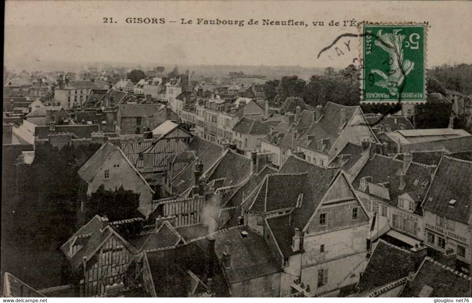 27-GISORS...LE FAUBOURG DE NEAUFLES..CPA - Gisors