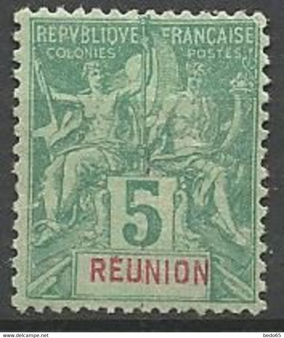 REUNION N° 35  NEUF*  TRACE DE CHARNIERE / MH - Unused Stamps