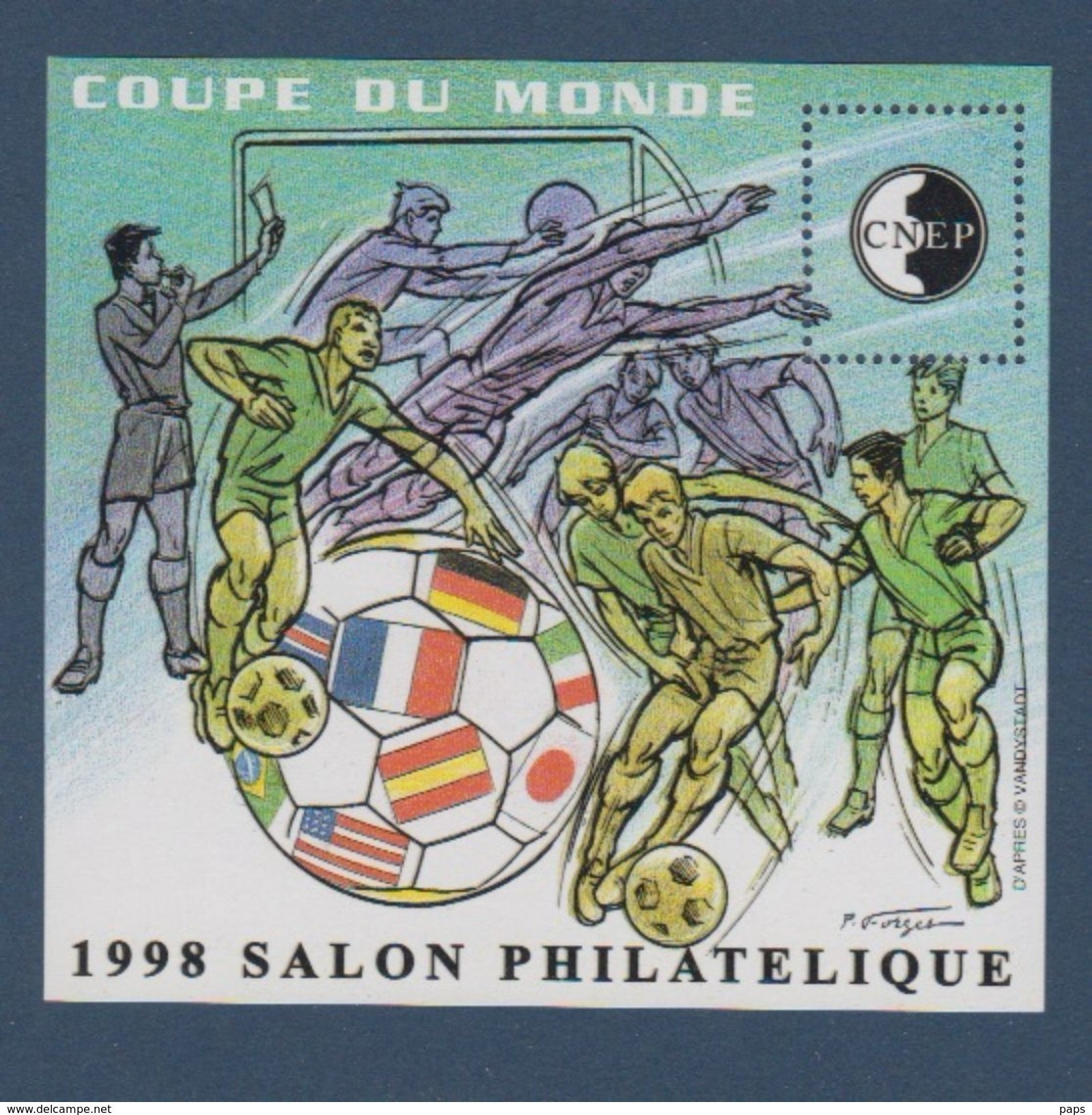 CNEP-1998-N°26** COUPE DU MONDE .Salon Philathélique De LYON - CNEP