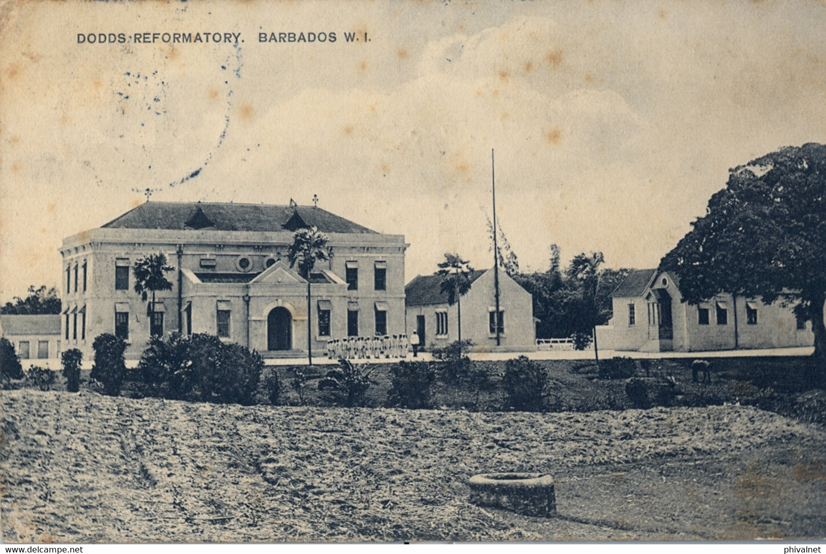 1910  BARBADOS , T.P.  CIRCULADA DESDE ALEMANIA  , DODDS REFORMATORY - Barbados (Barbuda)