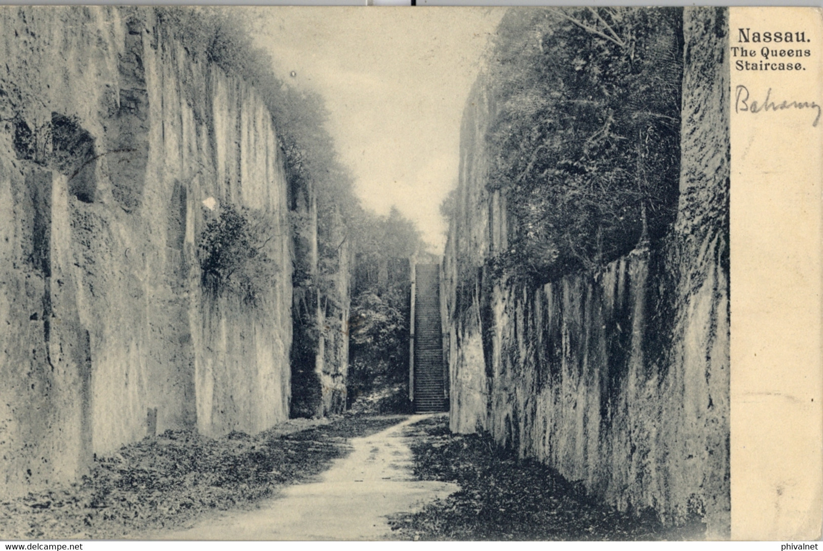 BAHAMAS , T.P.   CIRCULADA , NASSAU - THE QUEENS STAIRCASE - Bahamas