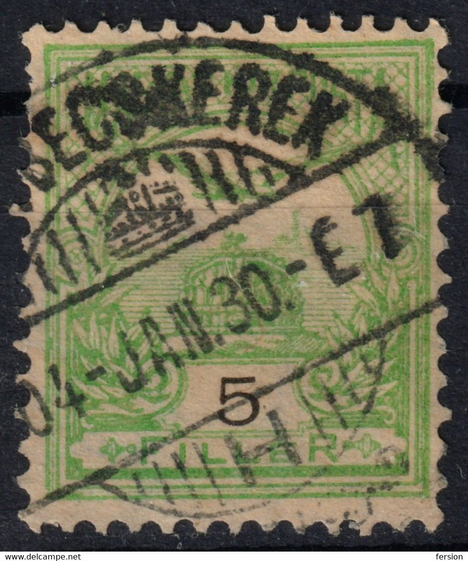 NAGYBECSKEREK Zrenjanin Bečkerek Postmark / TURUL Crown 1904 Hungary SERBIA Banat TORONTÁL County KuK K.u.K - 5 Fill - Préphilatélie