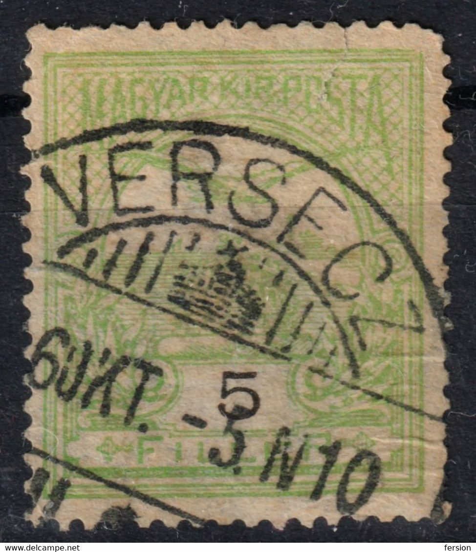 VERSAC VERSEC VERSECZ Postmark TURUL Crown 1916 Hungary SERBIA Vojvodina TEMES Tamiška Banat County KuK - 5 Fill - Prefilatelia